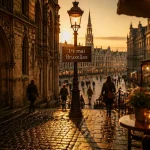 1er mai bruxelles que faire : vue Grand-Place au golden hour