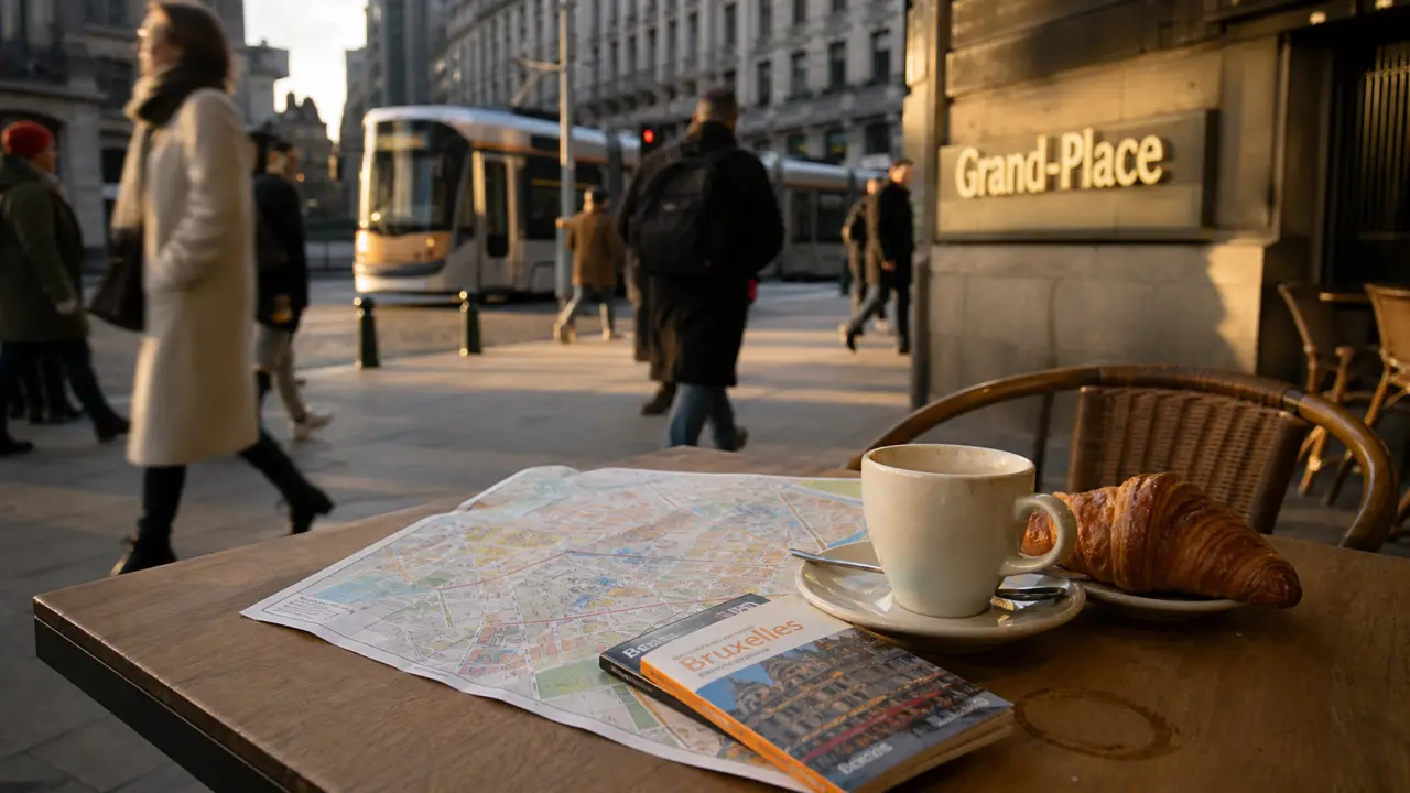 Adresse Bruxelles : table et carte des quartiers près de Bruxelles-Central