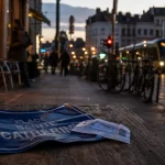 Bruxelles quartiers : rue et place animées, trams et terrasses