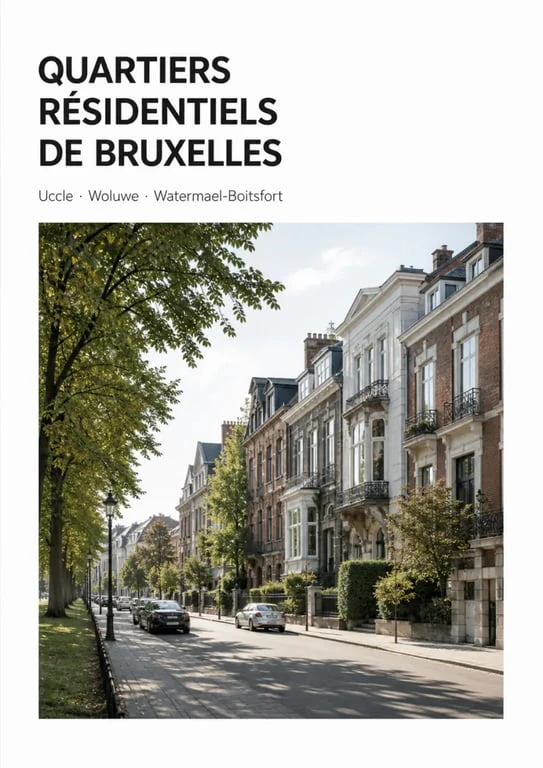 Bruxelles quartiers : avenue arborée et résidentielle à Uccle, ambiance calme de Bruxelles