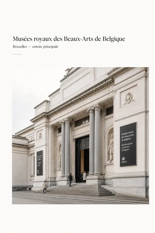 Façade des musées royaux des beaux arts bruxelles à Bruxelles