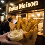 Friterie bruxelles, frites maison et sauce à emporter