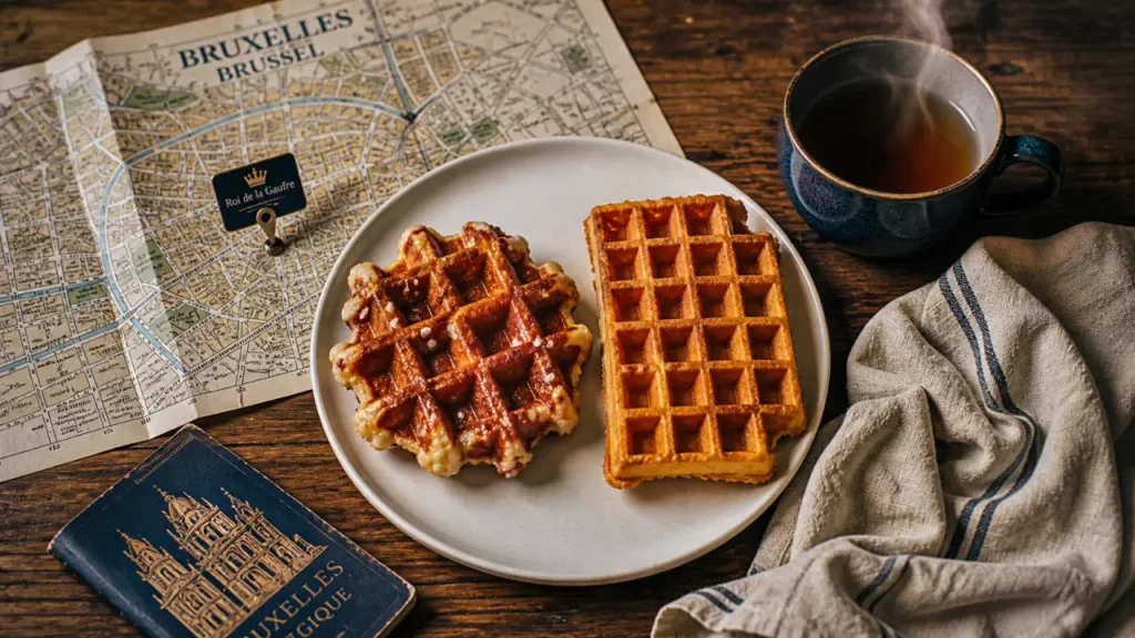 Le roi de la gaufre : gaufre de Liège et gaufre de Bruxelles
