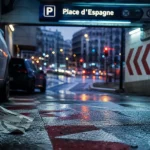 Parking grand place bruxelles itinéraire : entrée parking souterrain près de Place d’Espagne