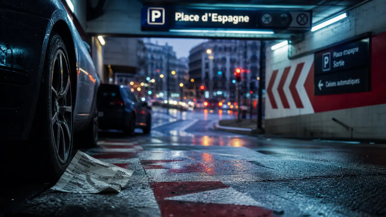 Parking grand place bruxelles itinéraire : entrée parking souterrain près de Place d’Espagne