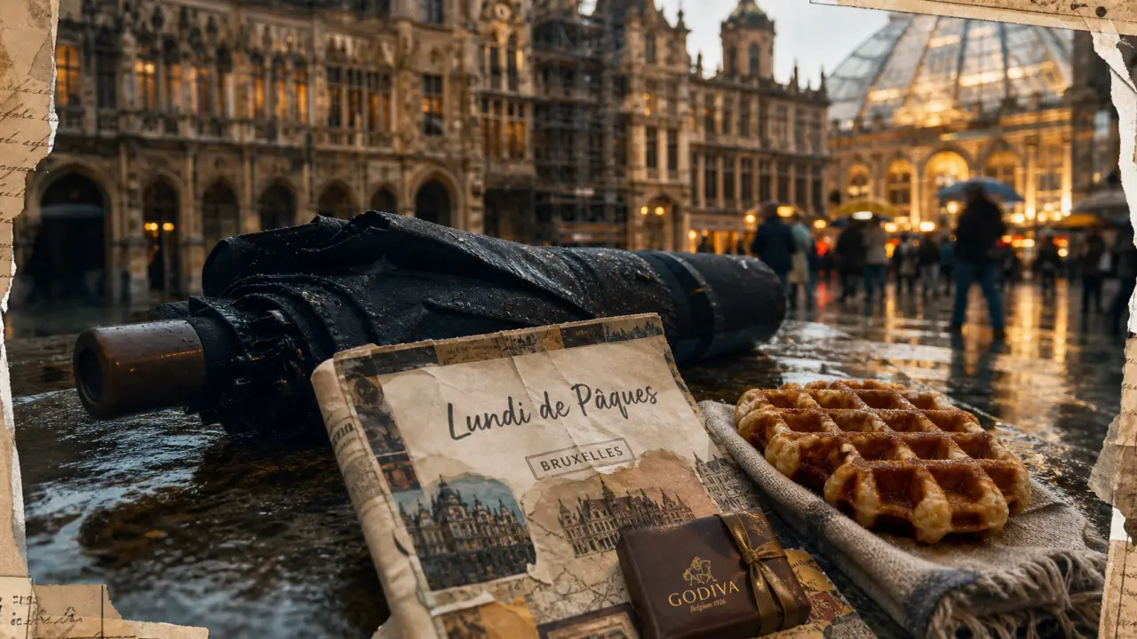Que faire à Bruxelles lundi de Pâques : guide, parapluie et Grand-Place humide