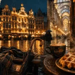 Visiter Bruxelles en hiver : gaufre chaude et Grand-Place sous la pluie