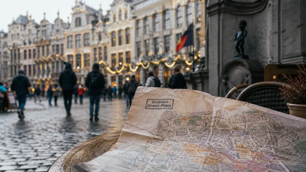 Visiter Bruxelles : itinéraire Grand-Place sur carte et Grand-Place