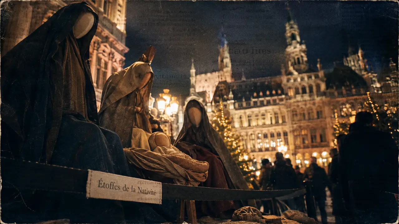 La crèche de la grand place de Bruxelles : œuvre textile contemporaine