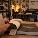 Librairie quartier libre bruxelles : livres et atelier d’impression, intérieur