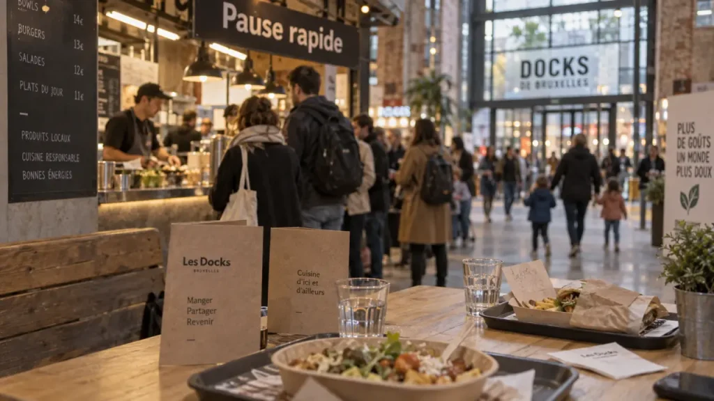 Restaurants Docks Bruxelles : quelle table choisir selon votre timing, votre groupe et votre programme ?