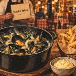 Restaurants moules bruxelles : cocotte de moules et frites maison