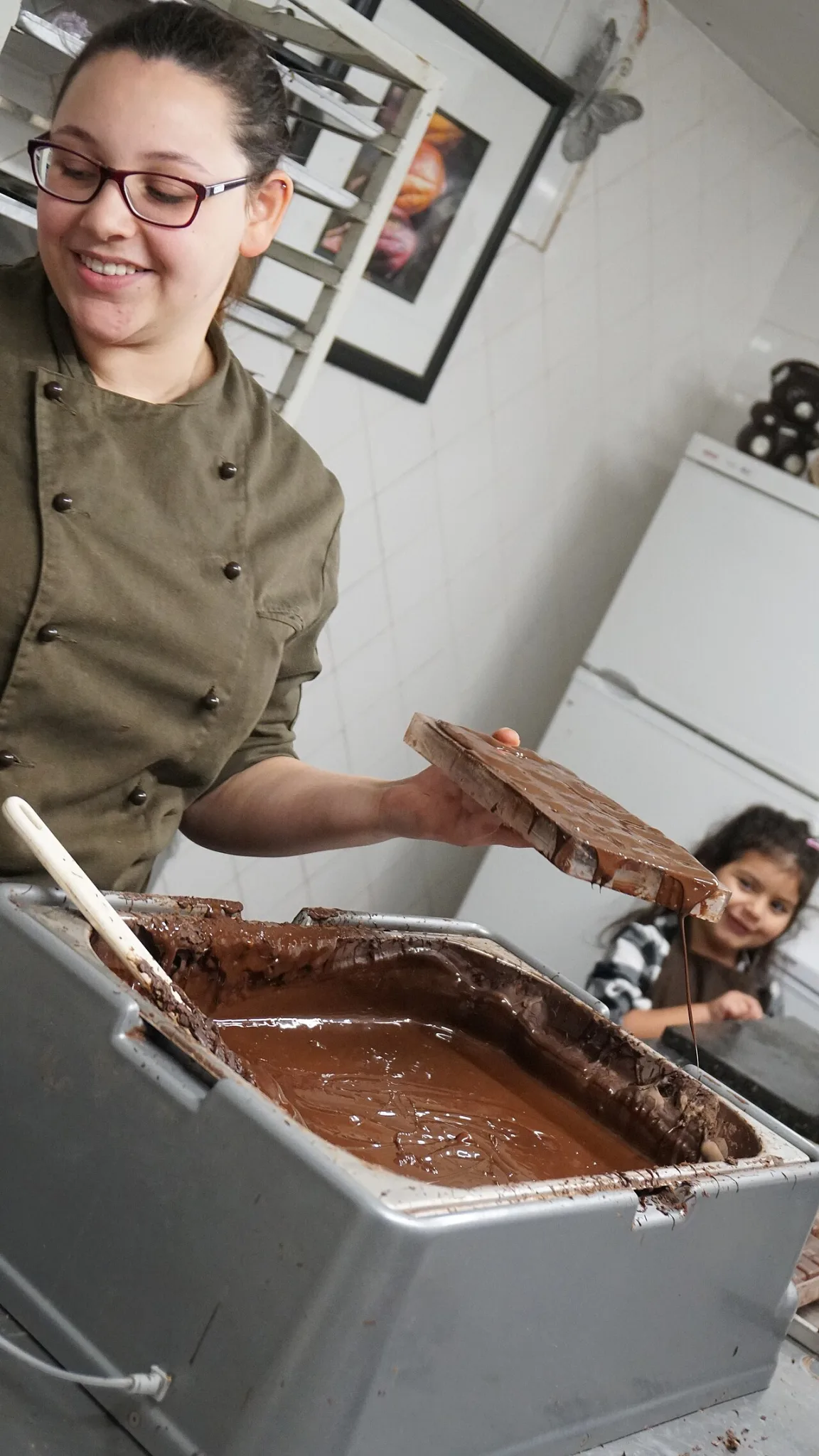 Démonstration de chocolat à Choco-Story lors des nocturnes de novembre 2017