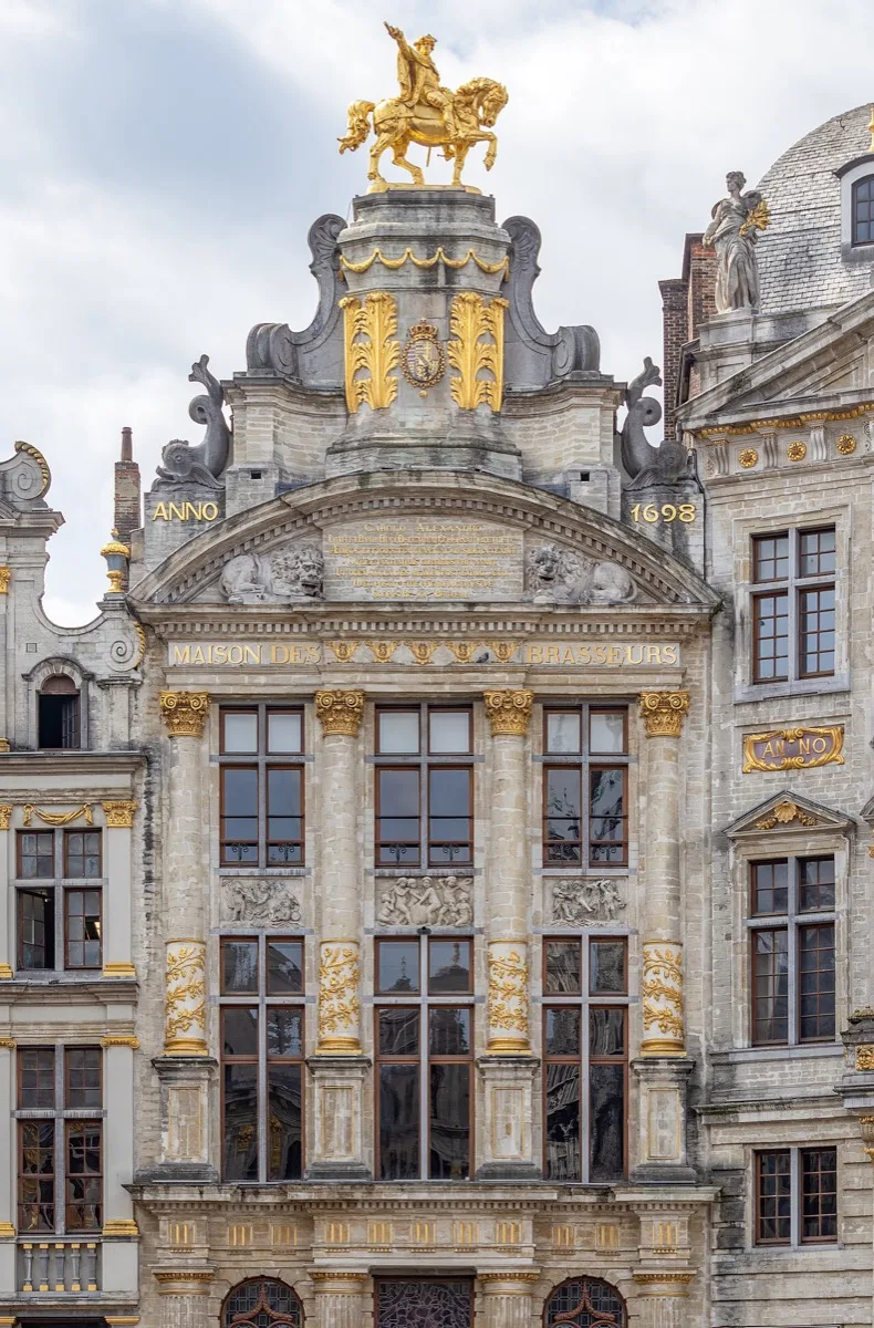 Façade de la Maison des Brasseurs sur la Grand-Place de Bruxelles