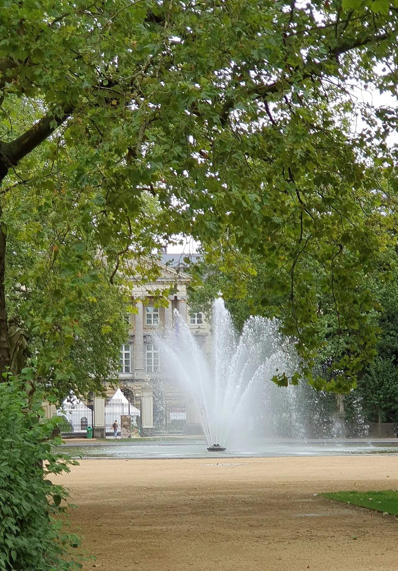 Parc de Bruxelles : paysage du jardin