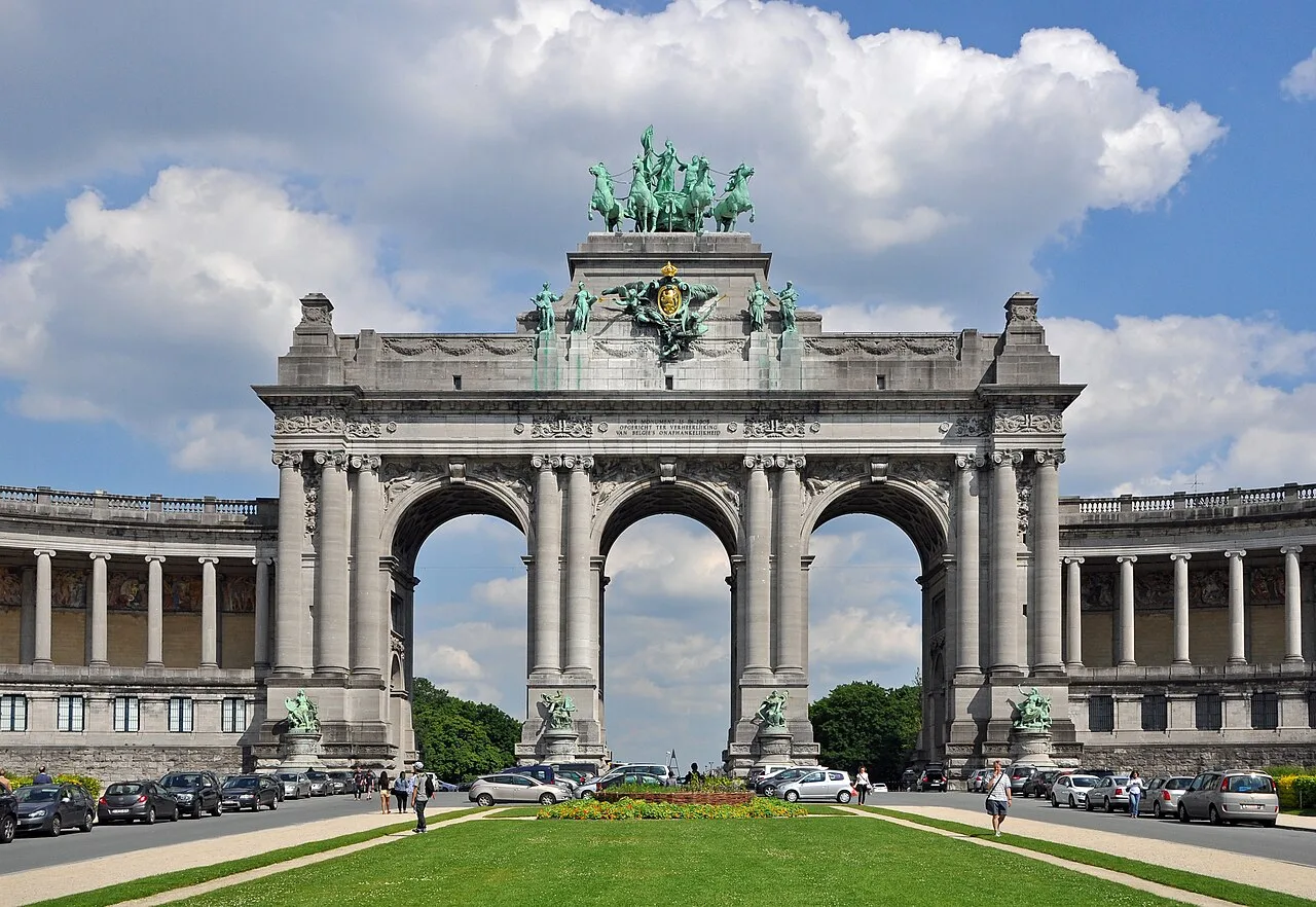 Parc du Cinquantenaire : paysage du jardin