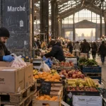 Marché du quartier cureghem bruxelles devant les Abattoirs d’Anderlecht