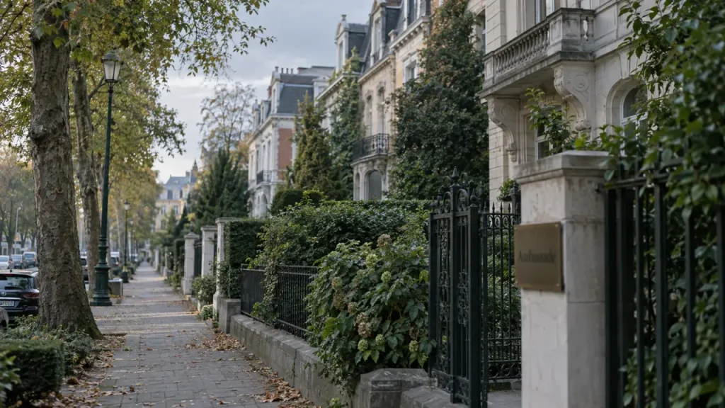 Quartier des ambassades bruxelles sur l’avenue Franklin Roosevelt à Bruxelles