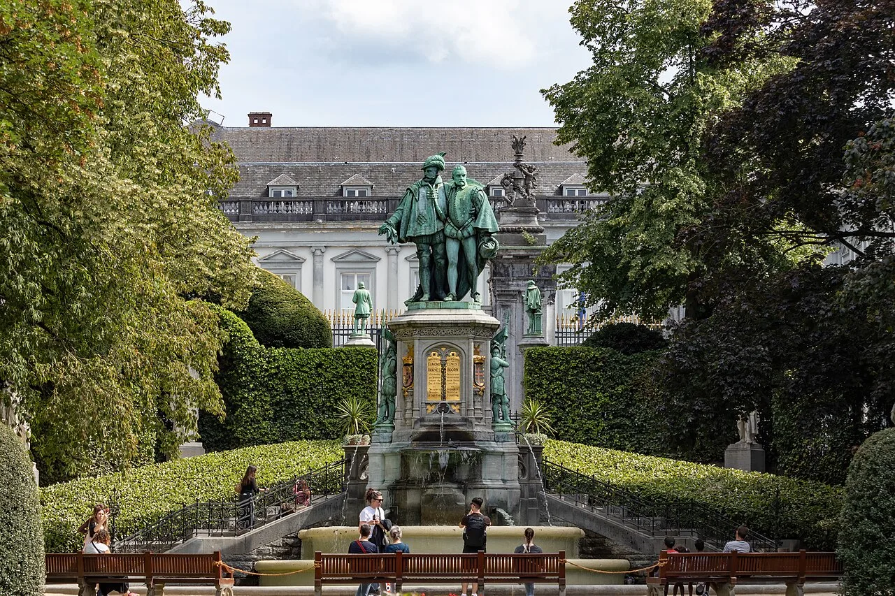 Square du Petit Sablon : paysage du jardin